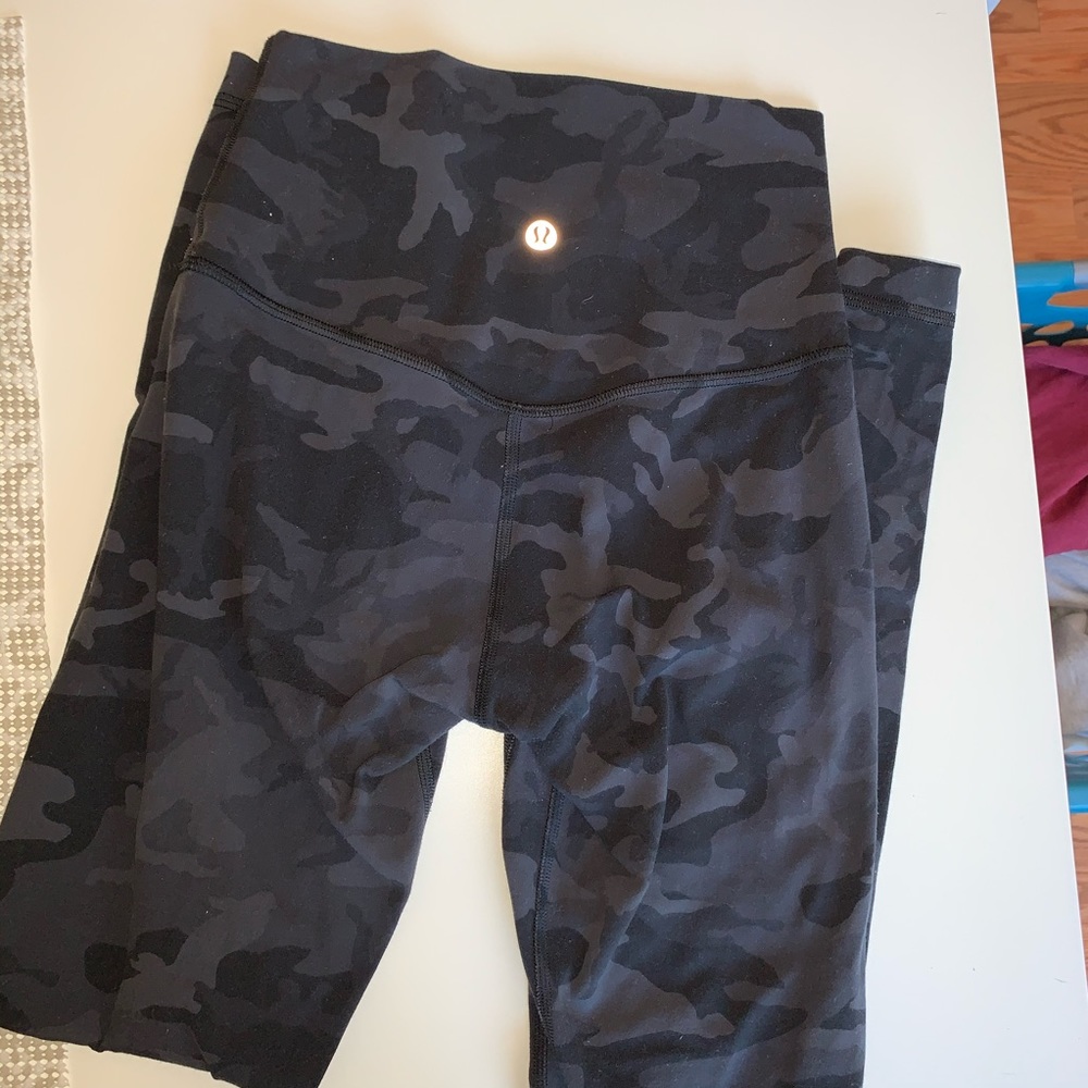 camo lululemon aligns 25 inch